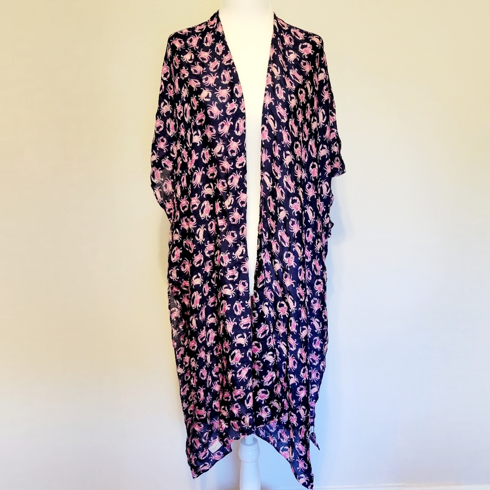 Nwt simply southern crab print kimono